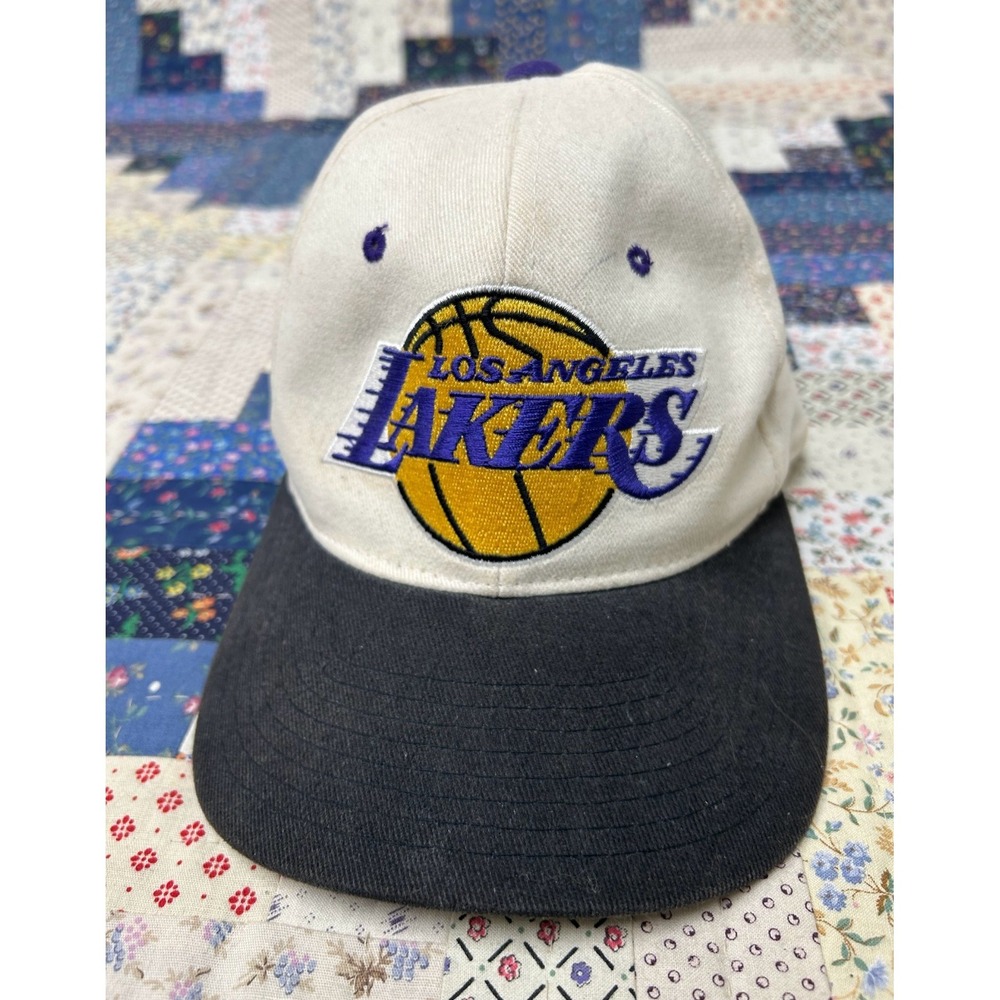 90s Vintage Starter Los Angeles Lakers White/Purple Snapback